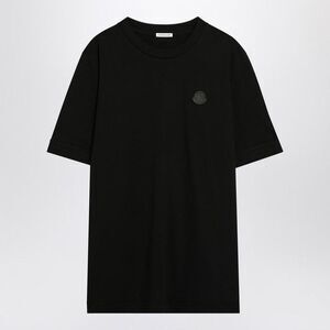 MONCLER Embroidered Logo T-Shirt Men BLACK T-Shirts